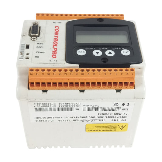 ControlPro CID-115V Condition Monitoring Unit – Max 690V, 115–230V AC, 50/60Hz, with Display