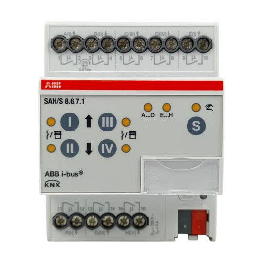 ABB KNX Switch Actuator SAH/S 8.6.7.1 8-Fold 6A MDRC Shutter Blind Control